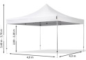 Namiot expresowy 4x4 m , jasny szary , wynajem , wypożyczenie