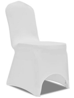 Pokrowce na krzesła elastyczne białe pokrowiec