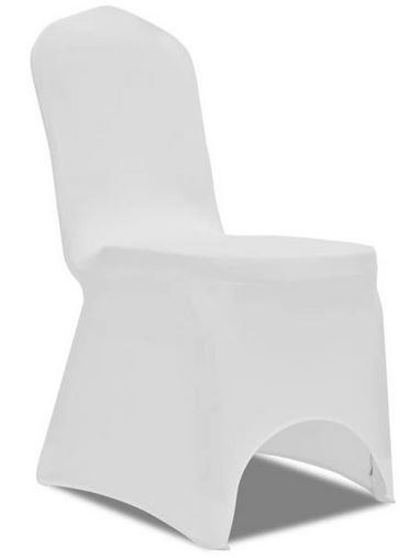 pokrowiec na krzesło biały elastyczny