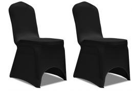 Pokrowce elastyczne na krzesła czarne